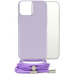 Mobilize Lanyard Gelly iPhone 13 Mini Flexibles TPU Handykette - Pastel Purple
