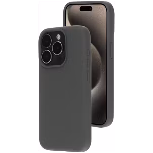 Mobiparts iPhone 15 Pro Silikon Hülle Backcover - Urban Grey