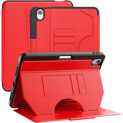 Mobigear Magnetic Folio iPad Air 11 Zoll (2024) Hülle Klapphülle + Stifthalter - Rot