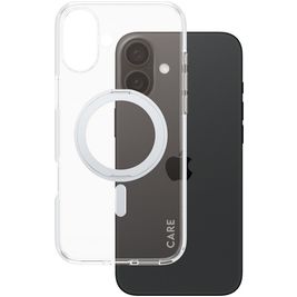 CARE by PanzerGlass Feature Case iPhone 16 Plus MagSafe Hülle Hardcase Backcover - Transparent / Silber