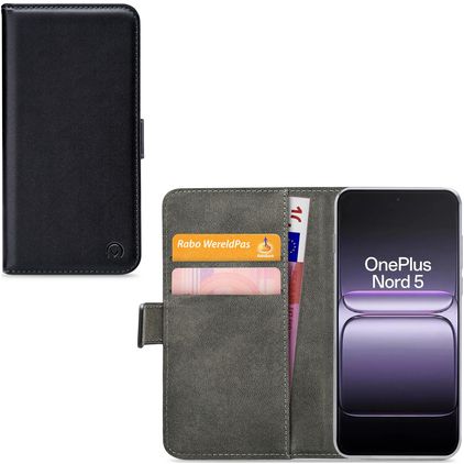 Mobilize Classic Gelly OnePlus Nord 5 Hülle Klapphülle Geldbörse - Schwarz