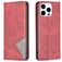 Mobigear Rhombus Slim iPhone 16 Pro Max Hülle Klapphülle - Rot