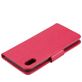 Mobigear Flowers iPhone XS Max Hülle Klapphülle Geldbörse - Magenta