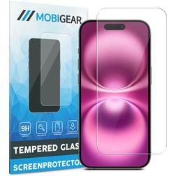 Mobigear iPhone 16 Panzerglas Gehärtetes Glas Displayschutz - Hüllenfreundlich
