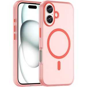 Mobigear Shockproof iPhone 16 MagSafe Hülle Flexibles TPU Backcover - Rot