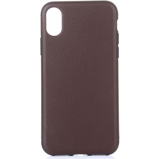 Mobigear Excellent iPhone XS Hülle Flexibles TPU Backcover - Braun