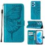 Mobigear Butterfly Realme 9 Pro Plus Hülle Klapphülle Geldbörse - Blau