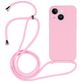 Mobigear Lanyard iPhone 14 Plus Silikon Handykette - Pink