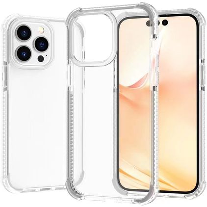 Mobigear Full Bumper iPhone 14 Pro Hülle Hardcase Backcover Stoßfest - Weiß