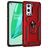 Mobigear Armor Ring OnePlus 9 Pro Hülle Hardcase Backcover Stoßfest mit Ringhalter - Rot