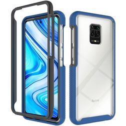 Mobigear Two-Layer Xiaomi Redmi Note 9S Hülle Hardcase Backcover Stoßfest - Blau