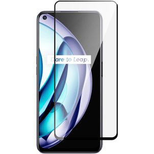 Mobigear Premium Realme 9 5G Panzerglas Gehärtetes Glas Displayschutz - Hüllenfreundlich - Schwarz