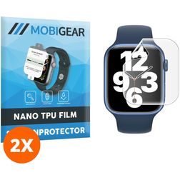 Mobigear Apple Watch - 45 mm Hydrogel TPU Displayschutz - Hüllenfreundlich (2er Pack)