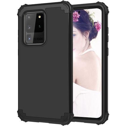 Mobigear Ultra Tough Samsung Galaxy S20 Ultra Hardcase Backcover Shockproof - Schwarz
