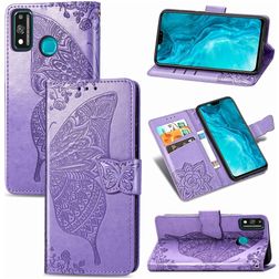 Mobigear Butterfly HONOR 9X Lite Hülle Klapphülle Geldbörse - Lila