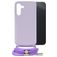 Mobilize Lanyard Gelly Samsung Galaxy A14 Flexibles TPU Handykette - Pastel Purple