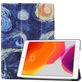 Mobigear Tri-Fold iPad 7 (2019) Hülle Klapphülle - The Starry Night