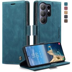 CaseMe 013 Samsung Galaxy S26 Ultra Hülle Klapphülle Geldbörse - Blau