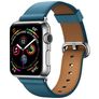 Mobigear Roma Leder Apple Watch Armband Dornschließe - 49/46/45/44 mm - Blau