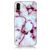 Mobigear Marble iPhone XS Hülle Flexibles TPU Backcover - Lila