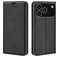 Mobigear Retro Slim iPhone 17 Pro Hülle Klapphülle Geldbörse - Schwarz