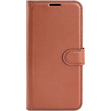Mobigear Classic Samsung Galaxy M22 Hülle Klapphülle Geldbörse - Braun
