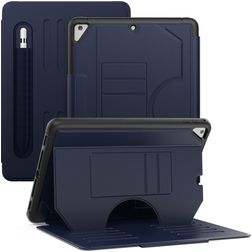Mobigear Magnetic Folio iPad Air 2 (2014) Hülle Klapphülle + Stifthalter - Marineblau