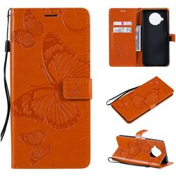 Mobigear Butterfly Xiaomi Mi 10T Lite Klapphülle Portemonnaie - Orange