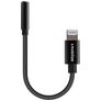 Mobilize Strong Nylon Apple Lightning auf AUX 3.5mm MFI Kabel 0.15 Meter - Schwarz