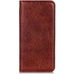 Mobigear Classic Elegance OPPO A74 4G Hülle Klapphülle Geldbörse - Braun