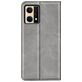 Mobigear Retro Slim OPPO Reno 7 4G Hülle Klapphülle Geldbörse - Grau