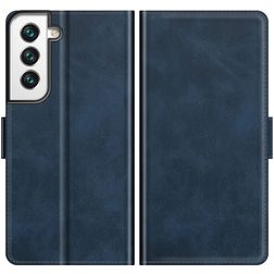 Mobigear Slim Magnet Samsung Galaxy S22 Hülle Klapphülle Geldbörse - Blau