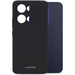 Mobilize Rubber Gelly OPPO Reno 13 Hülle Flexibles TPU Backcover - Schwarz