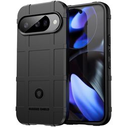 Mobigear Rugged Shield Google Pixel 10 Hülle Flexibles TPU Backcover Stoßfest - Schwarz