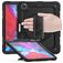 Mobigear SureGrip Xtreme iPad Pro 13 Zoll (2025) Hülle Kunststoff,Silikon Backcover + Stifthalter + Schulterträger + Ständer - Schwarz