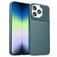 Mobigear Groove iPhone 14 Pro Max Hülle Flexibles TPU Backcover - Grün