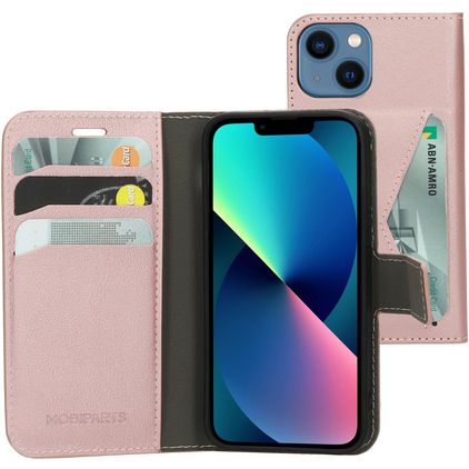 Mobiparts Classic Wallet iPhone 13 Mini Hülle Klapphülle Geldbörse - Pink