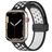 Mobigear Sport Plus Mag Silikon Apple Watch Armband Magnetverschluss - 42/41/40/38 mm - Weiß / Charcoal