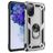 Mobigear Armor Ring Samsung Galaxy S20 FE Hülle Hardcase Backcover Stoßfest mit Ringhalter - Silber
