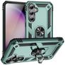 Mobigear Armor Ring Samsung Galaxy S23 FE Hülle Hardcase Backcover Stoßfest mit Ringhalter - Grün