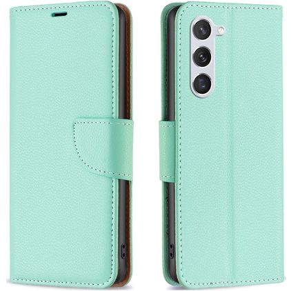 Mobigear Excellent Samsung Galaxy S23 Hülle Klapphülle Geldbörse - Türkis