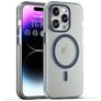 Mobigear Shockproof iPhone 16 Pro Max MagSafe Hülle Flexibles TPU Backcover - Dunkelblau