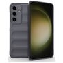 Mobigear Bumpy Samsung Galaxy S24 FE Hülle Flexibles TPU Backcover - Grau