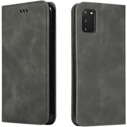 Mobigear Retro Slim Samsung Galaxy S20 Hülle Klapphülle Geldbörse - Grau