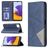 Mobigear Rhombus Slim Samsung Galaxy A22 5G Hülle Klapphülle - Blau