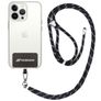 Mobigear Lanyard Universal-Handykette einstellbar - Schwarz / Gold