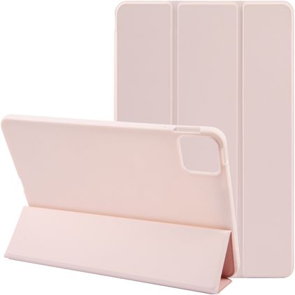 Mobigear Tri-Fold Gel iPad Pro 13 Zoll (2025) Hülle TPU,Kunstleder Klapphülle - Pink