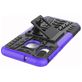 Mobigear Tire Samsung Galaxy A40 Hülle Hardcase Backcover Stoßfest mit Ständer - Schwarz / Lila