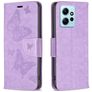 Mobigear Butterfly Xiaomi Redmi Note 12 Hülle Klapphülle Geldbörse - Lila