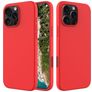 Mobigear Rubber Touch iPhone 16 Pro Max Silikon Hülle Backcover - Rot